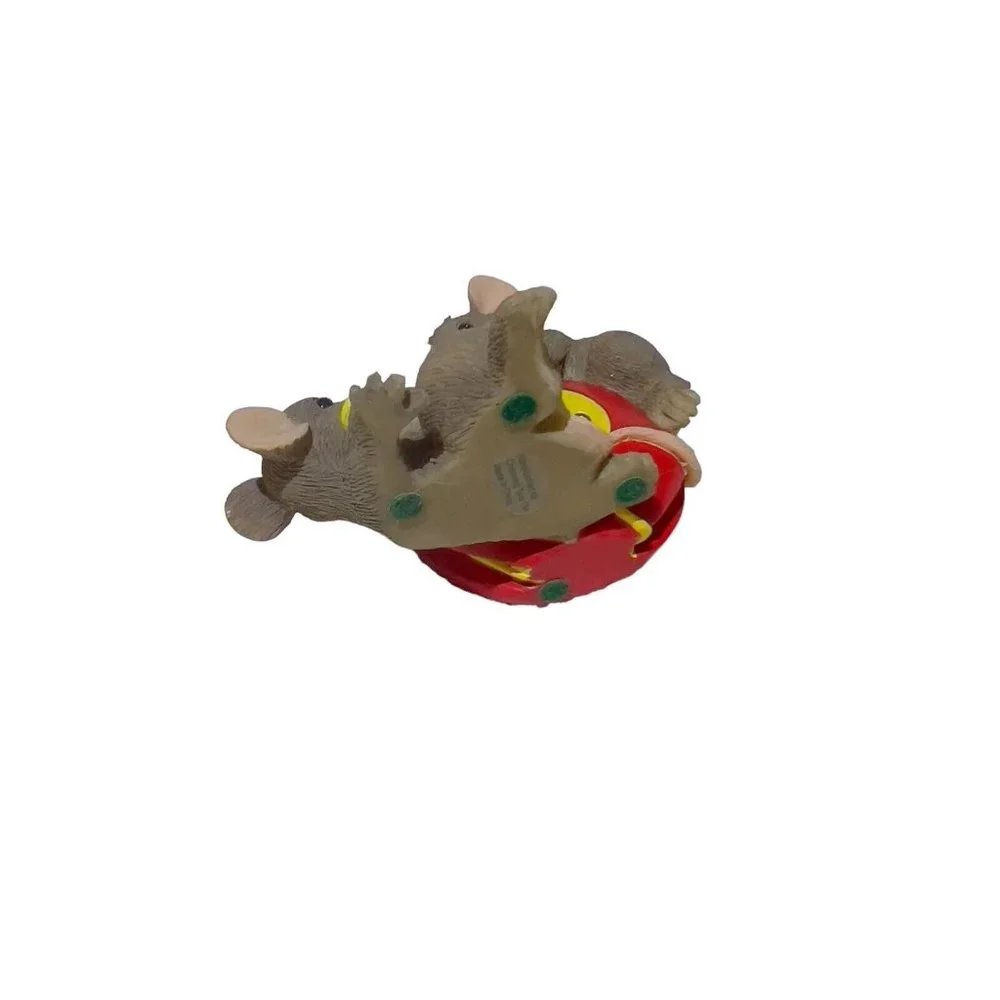 Fitz And Floyd Charming Tails Mouse Yo- Yo Even the Ups and Downs Are Fun Figure